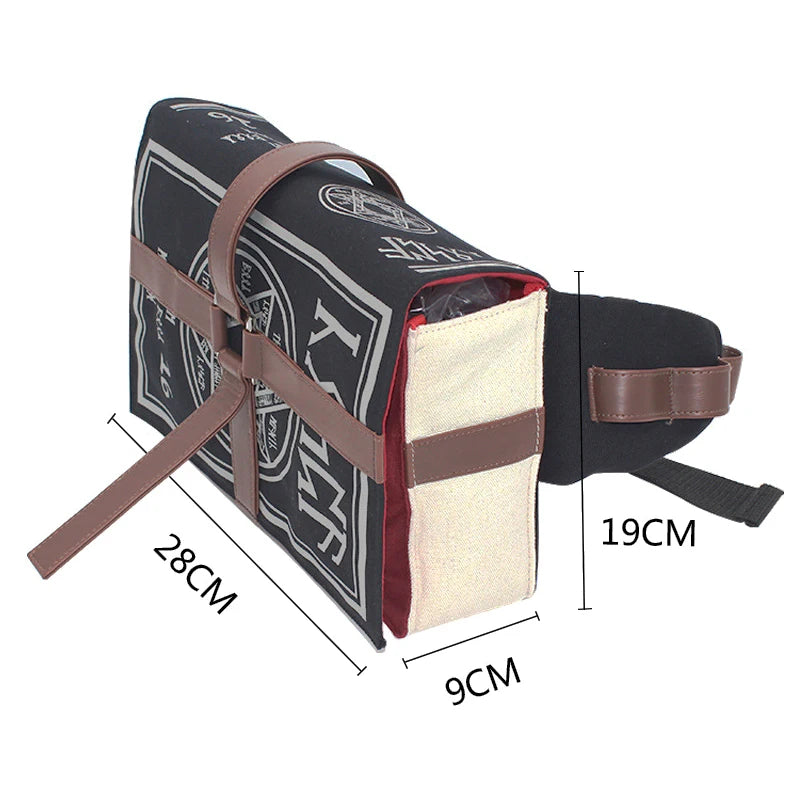 Gothic Spell Book Crossbody Bag for Students