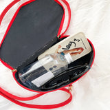 Gothic Crossbody Coffin Shape Handbag for Halloween Party