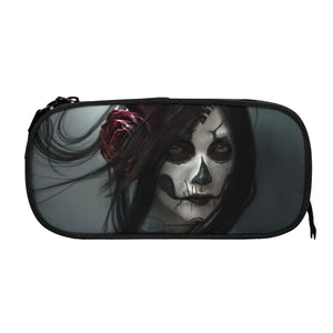 Gothic Pen Box Anime Zipper Pencil Bag Student School Stationery Gift