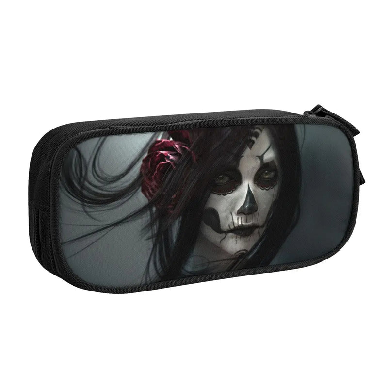 Gothic Pen Box Anime Zipper Pencil Bag Student School Stationery Gift