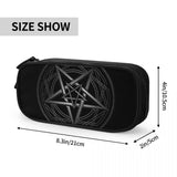 Gothic Pentagram Pen Box Student School Anime Zipper Pen Bag