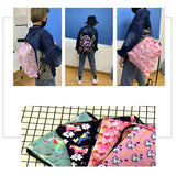 Gothic Punk Death Skull Drawstring Bag Men Travel Bag Grim Reaper Backpack Boys