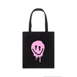 Gothic Smile Women Bags Large Capacity Harajuku Hip Hop Canvas Bag