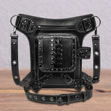 Gothic Steampunk Waist Bag Thigh Leg Hip PU Leather Shoulder Bag