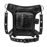 Gothic Steampunk Waist Bag Thigh Leg Hip PU Leather Shoulder Bag