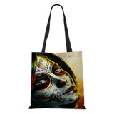 Gothic Vintage Shoulder Bag Halloween Horror Women Shopping Tote