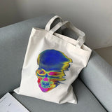 Gothic Skull Canvas Shoulder Bag Hip Hop Casual School Bag