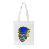 Gothic Skull Canvas Shoulder Bag Hip Hop Casual School Bag