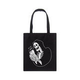 Gothic Skull Canvas Bag Hip Hop Casual Dark Shopper Shoulder Bags