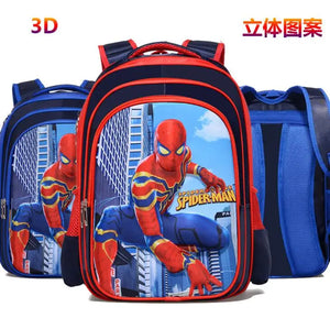 Spider-Man Cartoon Schoolbag for Boys | Large Capacity Waterproof Backpack