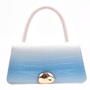 Gradient Crocodile Pattern Shoulder Bag for Women