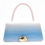 Gradient Crocodile Pattern Shoulder Bag for Women