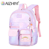 Gradient Primary School Backpack for Girl Large Capacity Bag