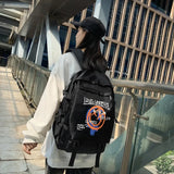 Graffiti Backpack Men's School Bag Large Capacity Travel Backpack
