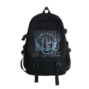 Graffiti Backpack Men's School Bag Large Capacity Travel Backpack