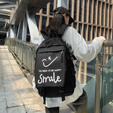 Graffiti Backpack Men's School Bag Large Capacity Travel Backpack