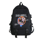 Graffiti Backpack Men's School Bag Large Capacity Travel Backpack