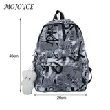 Graffiti Butterfly Oxford Backpack Women Rucksack Ladies Shoulder Bag