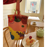 Canvas Graffiti Women Shoulder Bag Vintage Casual Crossbody Handbag