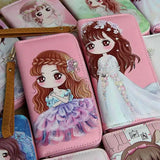 Graffiti Purse Multi-card Slot Mobile Phone Bag Long Wallet Women