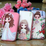 Graffiti Purse Multi-card Slot Mobile Phone Bag Long Wallet Women