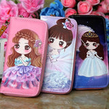 Graffiti Purse Multi-card Slot Mobile Phone Bag Long Wallet Women