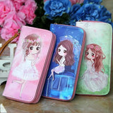 Graffiti Purse Multi-card Slot Mobile Phone Bag Long Wallet Women