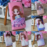 Graffiti Purse Multi-card Slot Mobile Phone Bag Long Wallet Women