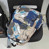 Graffiti Smiley Letter Printing Laptop Capacity Backpack