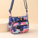 Graffiti Style Crossbody Shoulder Bag - Nylon Waterproof Handbag