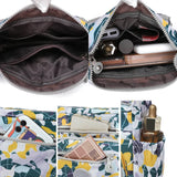 Graffiti Style Crossbody Shoulder Bag - Nylon Waterproof Handbag