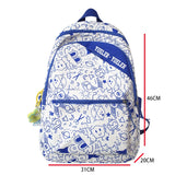 Graffiti Woman Backpack Student Rucksack Large Capacity Laptop Schoolbag