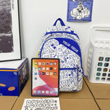 Graffiti Woman Backpack Student Rucksack Large Capacity Laptop Schoolbag