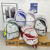 Graffiti Woman Backpack Student Rucksack Large Capacity Laptop Schoolbag