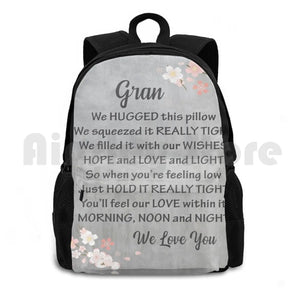 Gran Pillow-Grey Gran Pillow-Grey And Pink-Cute Gran Pillow-Fun Gran