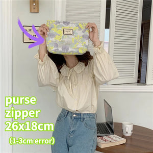 Vintage Green Jacquard Underarm Bag Women Clutch Purse Retro Female Girls Tote