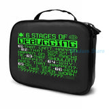 6 Stages of Debugging IT Coding USB Charge Backpack