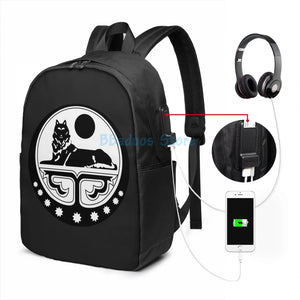 Chechen Republic of Ichkeria Coat of Arms USB Charge Backpack