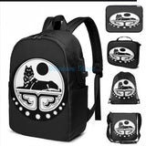 Chechen Republic of Ichkeria Coat of Arms USB Charge Backpack