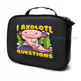 Axolotl Pun Print USB Charge Backpack for School and Travel