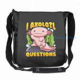Axolotl Pun Print USB Charge Backpack for School and Travel