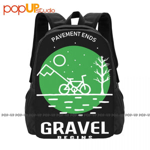 Vintage Moto Backpack Large Capacity 3D Printing Schoolbag