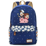 Gravity Falls Backpack School Bag for Teen Girls