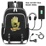 Gravity Falls Backpack Large Capacity Travel Bagpack USB Charge