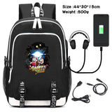 Gravity Falls Backpack Large Capacity Travel Bagpack with USB Charge