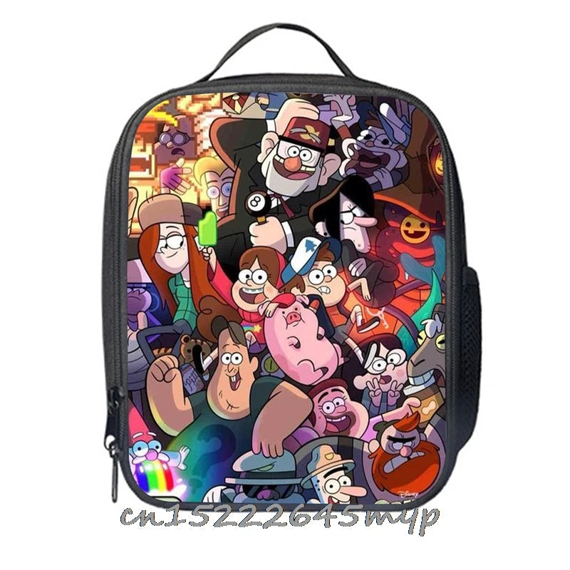 Gravity Falls High Lunch Bag Baby Tote Picnic Lunchbox