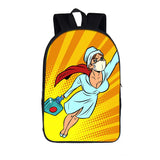 Canvas Nurse Backpack for Boys Girls School Bags Men Travel Student Book