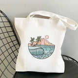 Great Wave shopping bag shopper bolsa handbag eco bolso jute bag bag
