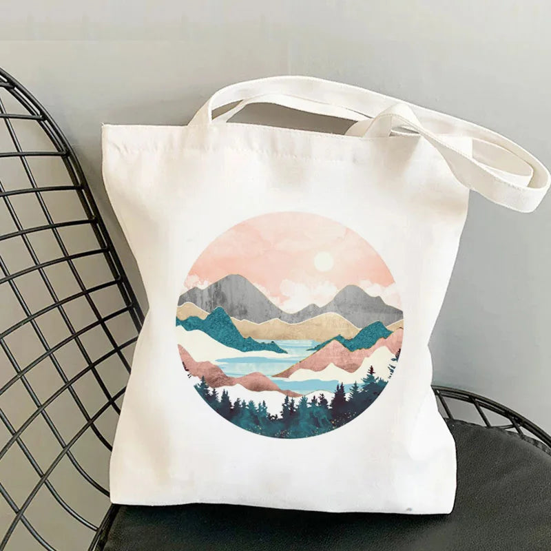Great Wave shopping bag shopper bolsa handbag eco bolso jute bag bag