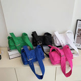 Small Pink Crossbody Purse Bag Nylon Women Shoulder Messenger
